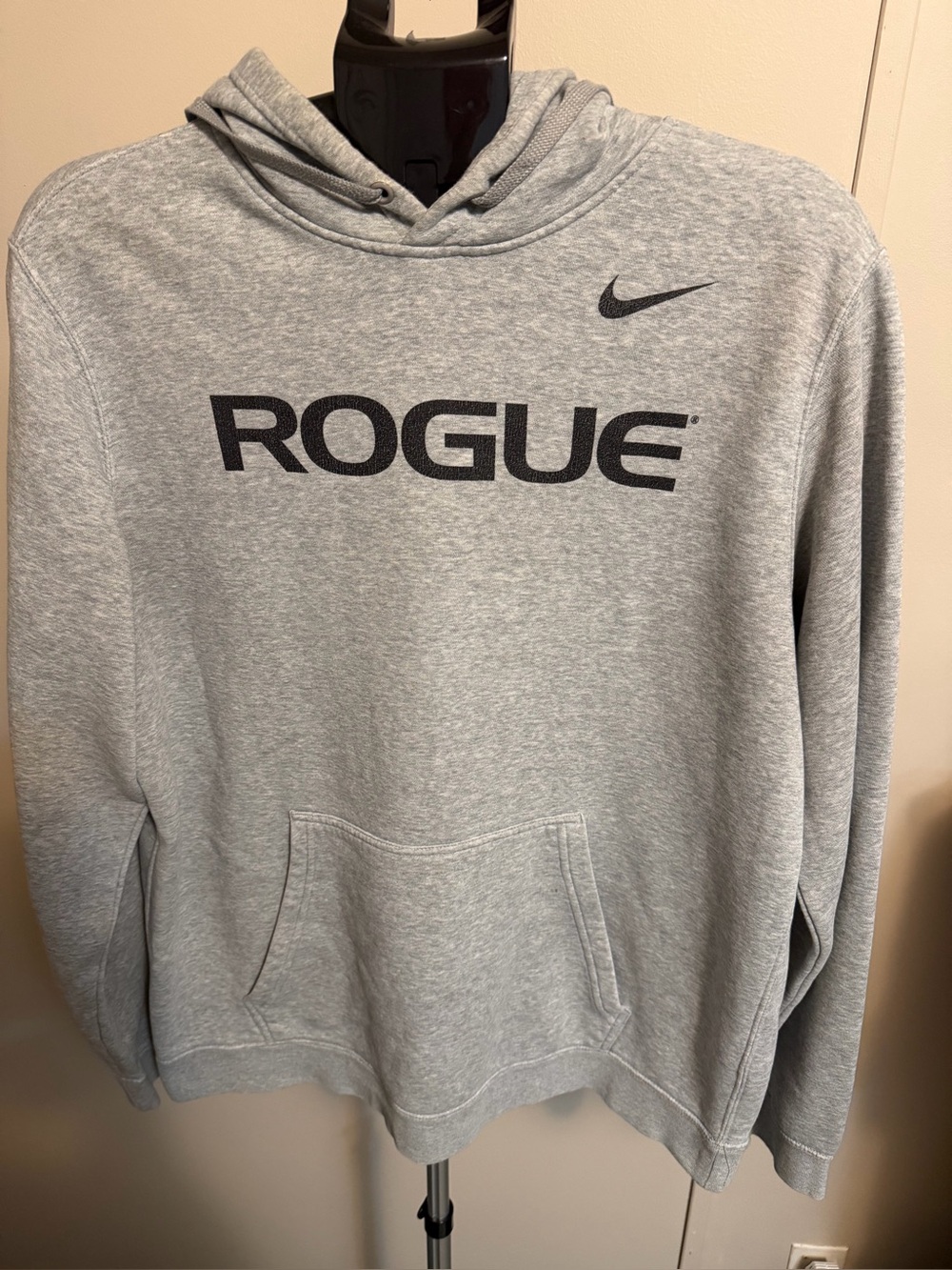Nike x Rogue Fitness Club Fleece Pullover Hoodie - Men's Heather Grey
